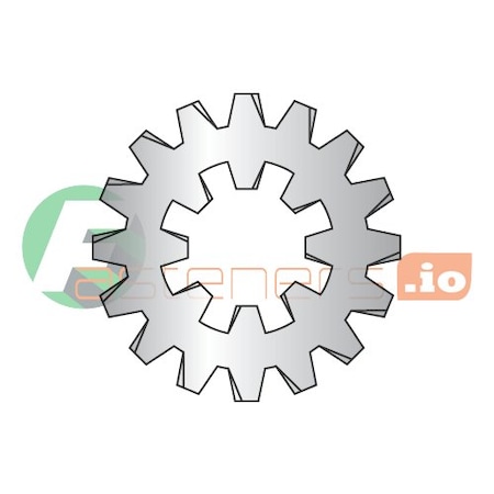 Newport Fasteners Internal/External Tooth Lock Washer, For Screw Size #6 18-8 Stainless Steel, 5000 PK 691589